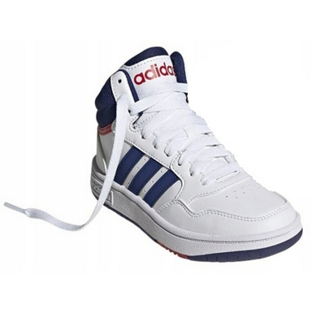 Adidas Kinder/kids hoops 3.0 mid cut trainers UTPP5022_whiteblue large