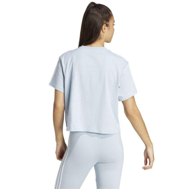 Adidas Dames essentials 3 strepen single jersey gewaad top UTPP3674_blue large