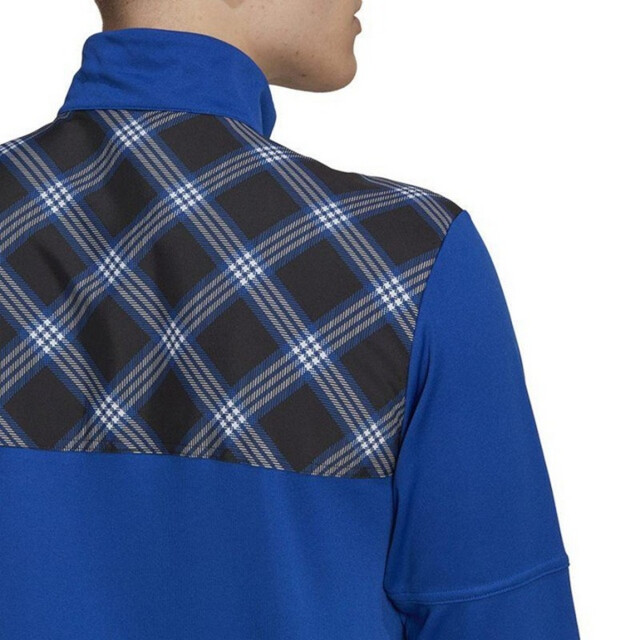 Adidas Heren tiro geruit trainingsjack met logo UTPP4615_blue large