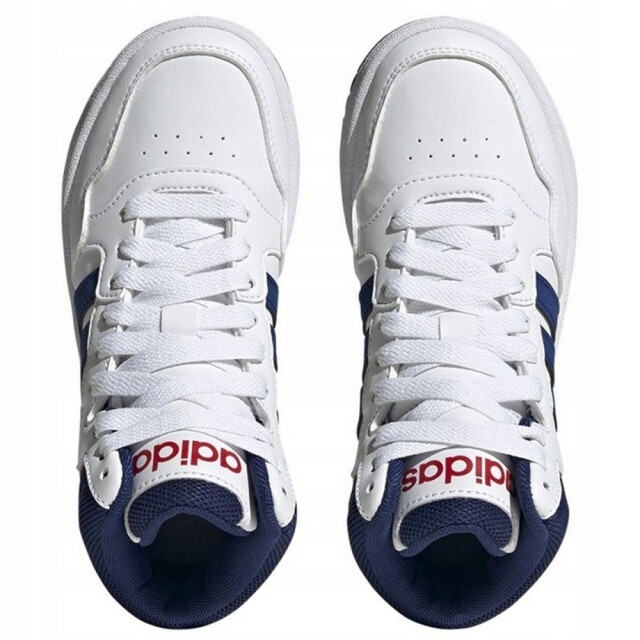 Adidas Kinder/kids hoops 3.0 mid cut trainers UTPP5022_whiteblue large