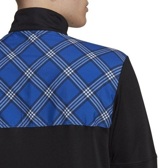 Adidas Heren tiro geruit trainingsjack met logo UTPP4615_blackblue large