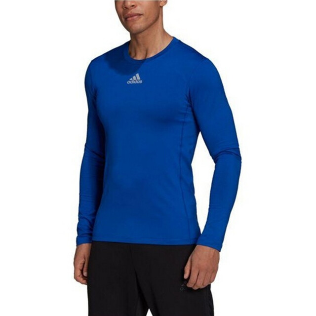 Adidas Heren tech-fit t-shirt met lange mouwen UTPP4274_blue large