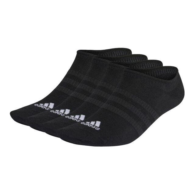 Adidas Unisex no show dunne sokken voor volwassenen (set van 3) UTPP3069_black large