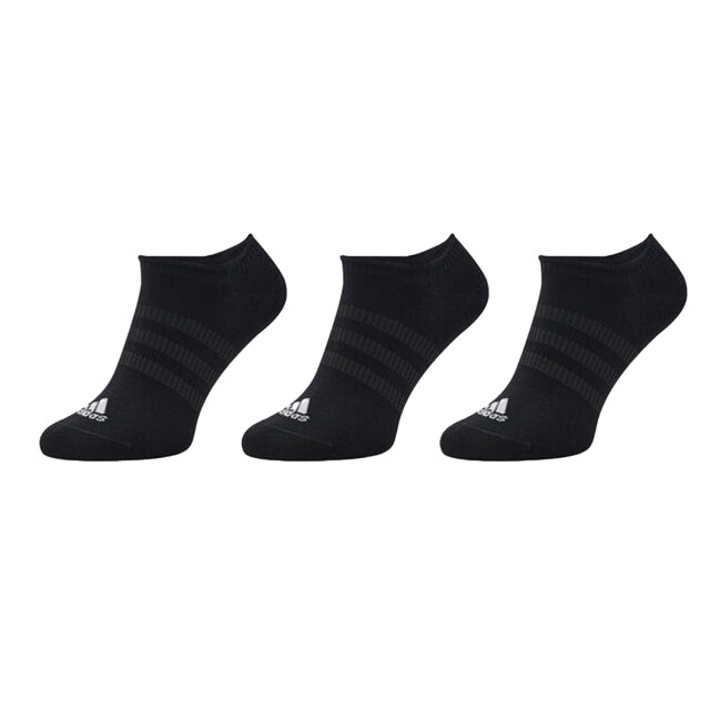 Adidas Unisex no show dunne sokken voor volwassenen (set van 3) UTPP3069_black large