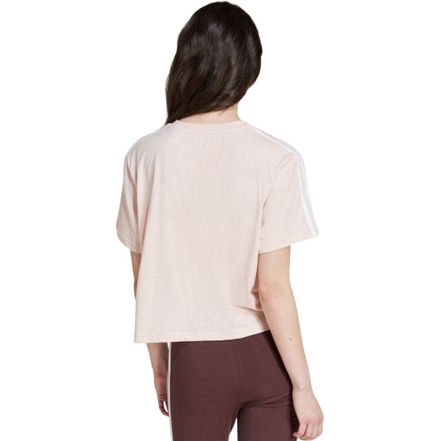 Adidas Dames essentials 3 strepen single jersey gewaad top UTPP3192_beige large