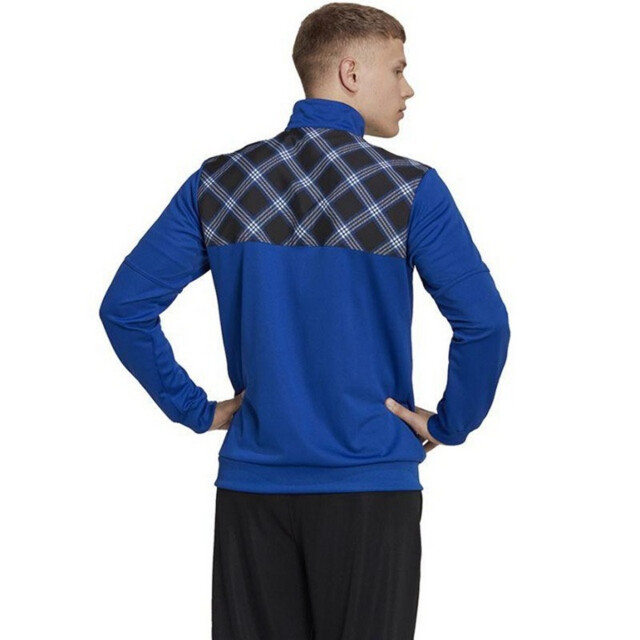 Adidas Heren tiro geruit trainingsjack met logo UTPP4615_blue large