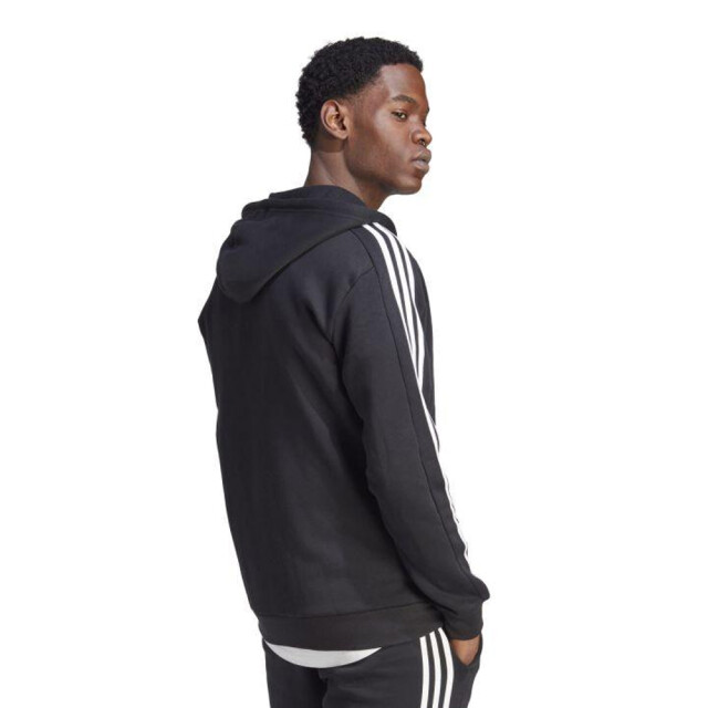 Adidas Heren 3 stripes full zip hoodie UTPP3756_black large