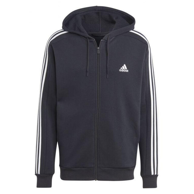 Adidas Heren 3 stripes full zip hoodie UTPP3756_black large