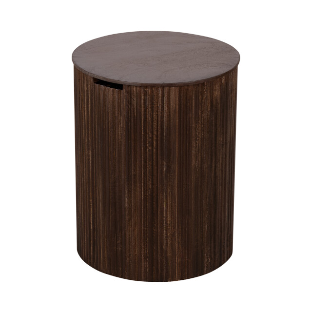 Lewis & Loft Bijzettafel lonne fsc® mangohout – ⌀40 – walnoot 3245705 large