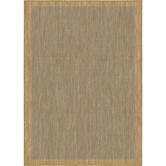 Muratap Brussels uni buitenkleed – vierkant effen kader indoor & outdoor vloerkleed – 3239521 large