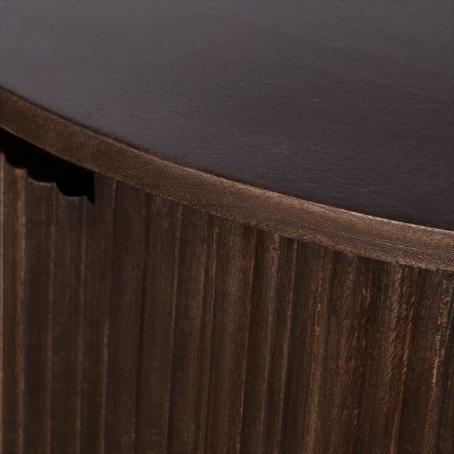 Lewis & Loft Salontafel lonne fsc® mangohout ⌀70cm walnoot 3245704 large