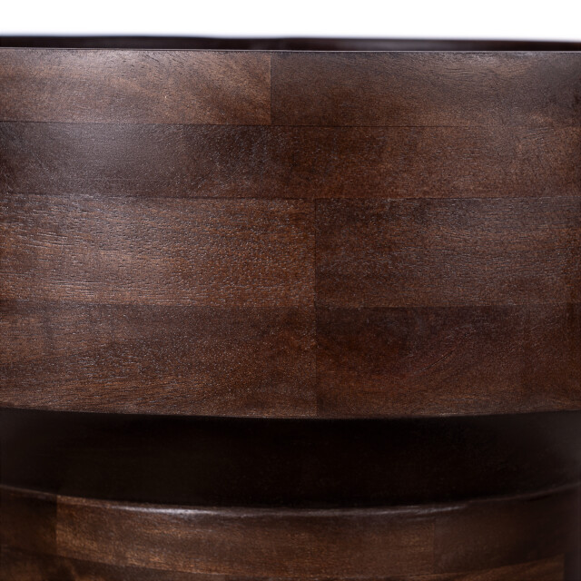 Lewis & Loft Bijzettafel luus fsc® mangohout ⌀50 walnoot 3245703 large