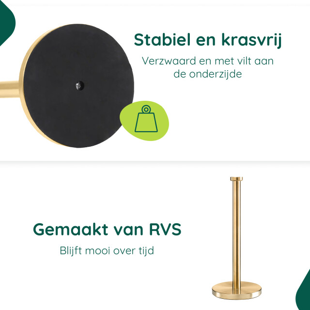 Xivada Reserverolhouder lotis vrijstaand voor 3 wc rollen - 3195465 large