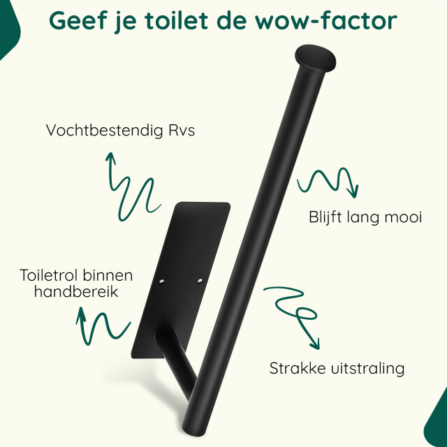 Xivada Reserverolhouder fera zelfklevend schroefset rvs - 3195456 large