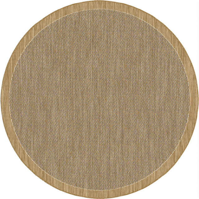 Muratap Brussels uni kader buitenkleed – rond indoor & outdoor vloerkleed – tuinkleed, 3239515 large