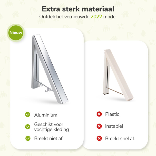 Xivada Droogrek lici inklapbaar aluminium droogrek muur - 3193580 large