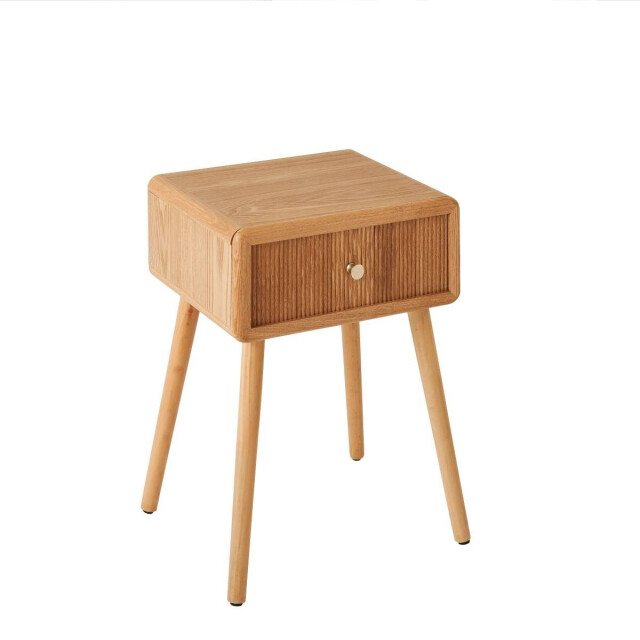 CaliCosy Nachtkastje met 1 lade en latten front l42 cm ava 3245906 large