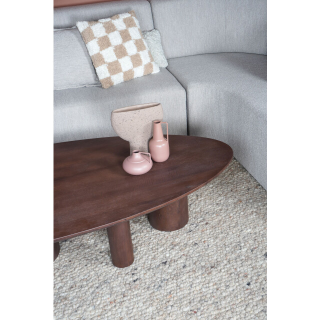 Home67 Salontafel amir 140 x 80 cm espresso mangohout 3195840 large