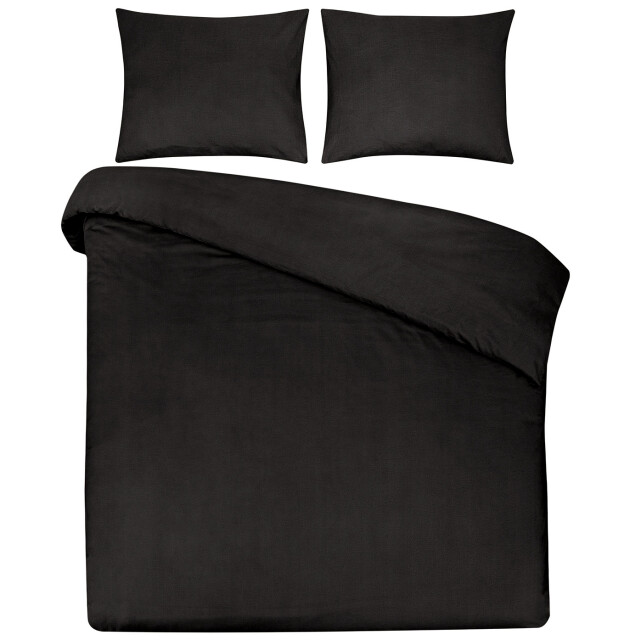 DoubleDry Dekbedovertrek 100% natuurlijk katoen eenpersoons 140x200/220 cm + 1 2826050 large