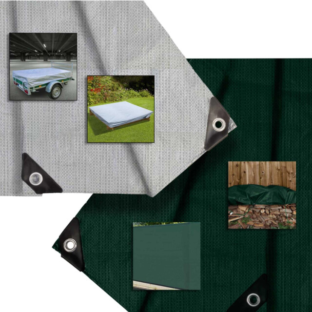 Hanse® Hanse werkzeuge versterkt afdekzeil 4x5m 18 alu ogen 140g/m² - 3056980 large