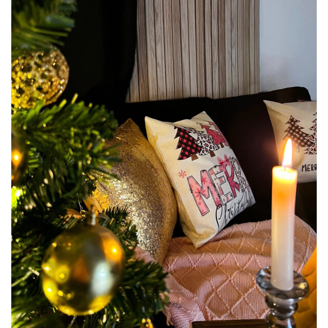 Gek op kussens! Sierkussen shiny glitter gold | 45 x 45 cm | polyester 3237498 large