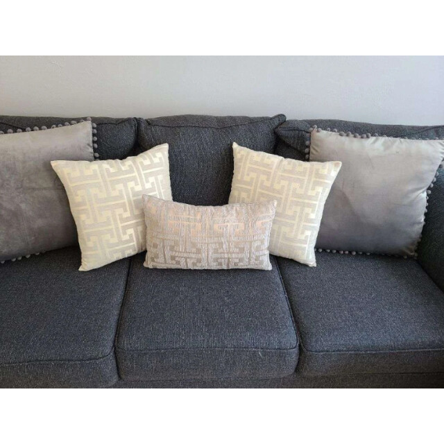 NOVÉE Taupe coffee chenille | 30 x 50 cm | kussenhoes | polyester 3238580 large