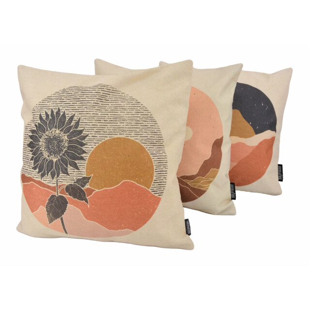 Gek op kussens! Pampas circle | 45 x 45 cm | kussenhoes | katoen/linnen 3238620 large