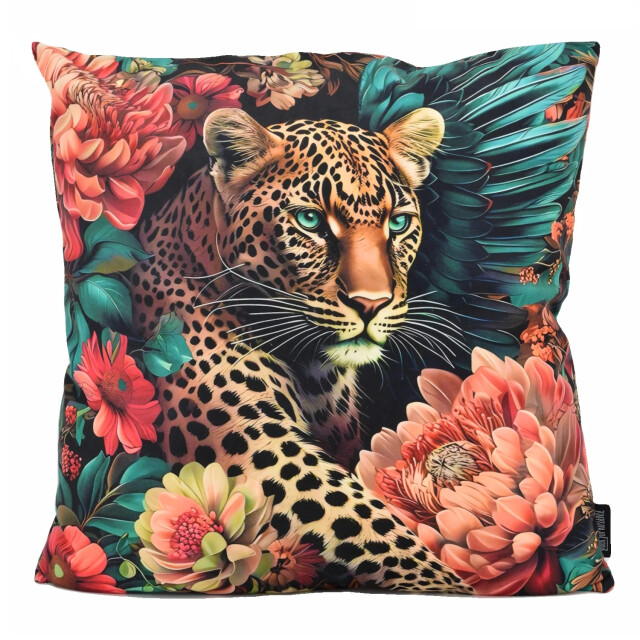 Gek op kussens! Sierkussen flower leopard #3 | 45 x 45 cm | katoen/polyester 3236753 large