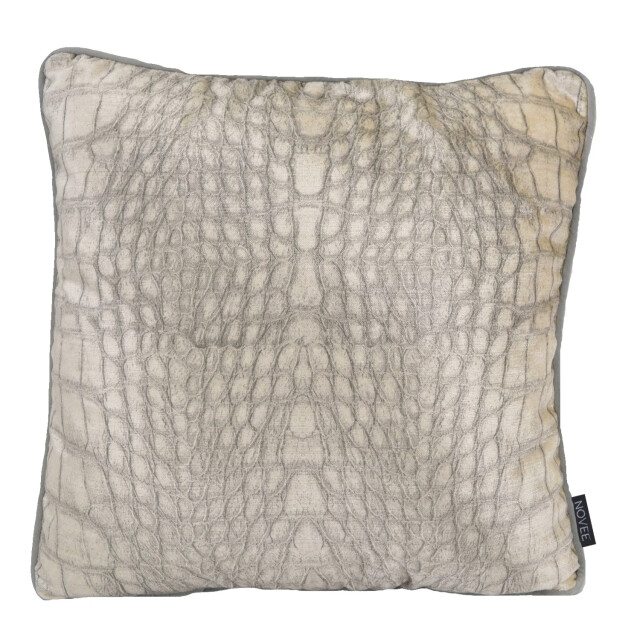 NOVÉE Sierkussen velvet silver snake | 45 x 45 cm | velvet/ polyester 3237684 large