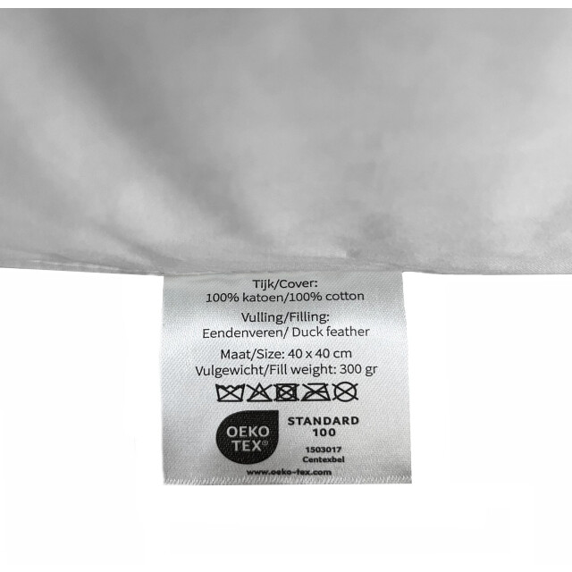 Gek op kussens! Binnenkussen | 40 x 40 cm | 300 gram | veren / dons 3236805 large