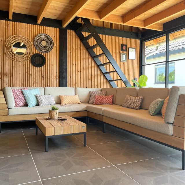 Gek op kussens! Sierkussen waves grey | 45 x 45 cm | katoen/polyester 3237772 large
