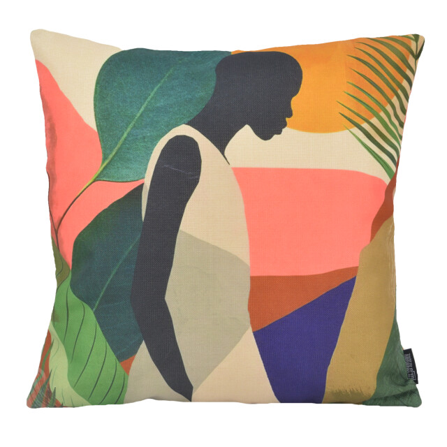 Gek op kussens! Sierkussen jungle vibes | 45 x 45 cm | katoen/linnen 3238167 large