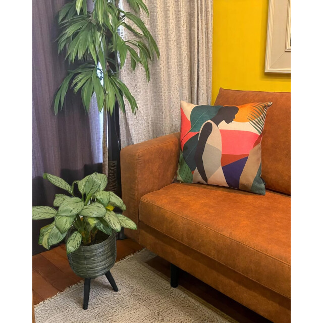 Gek op kussens! Sierkussen jungle vibes | 45 x 45 cm | katoen/linnen 3238167 large