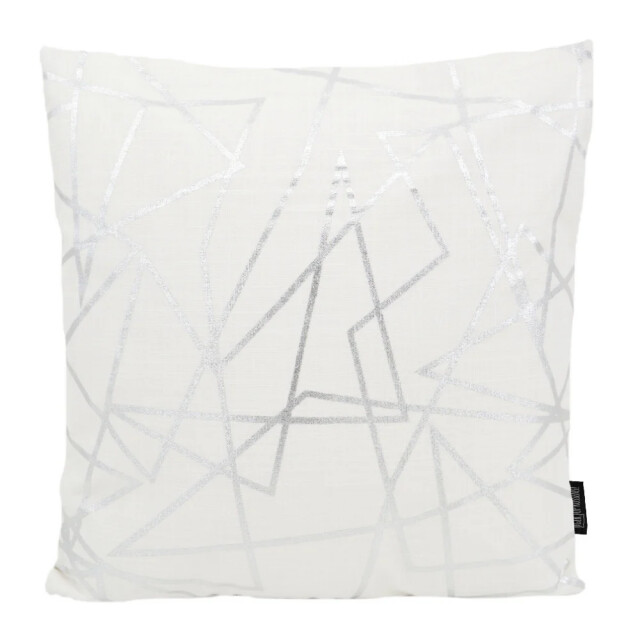 Gek op kussens! Sierkussen azra silver / white | 45 x 45 cm | katoen 3238428 large