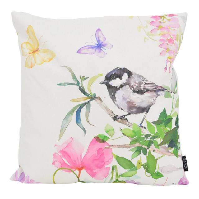 NOVÉE Aquarel bird outdoor | 45 x 45 cm | kussenhoes | katoen/polyester 3236611 large