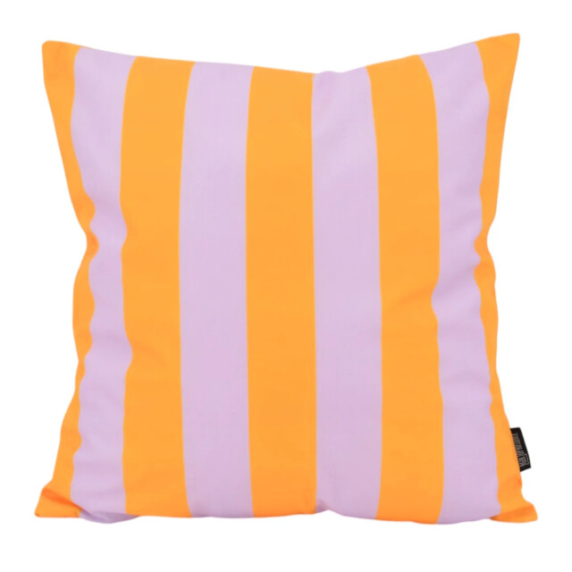 Gek op kussens! Streep lila/geel | 45 x 45 cm | kussenhoes | katoen/polyester 3236696 large