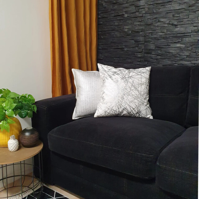 Gek op kussens! Isha silver / white | 45 x 45 cm | kussenhoes | katoen 3239038 large