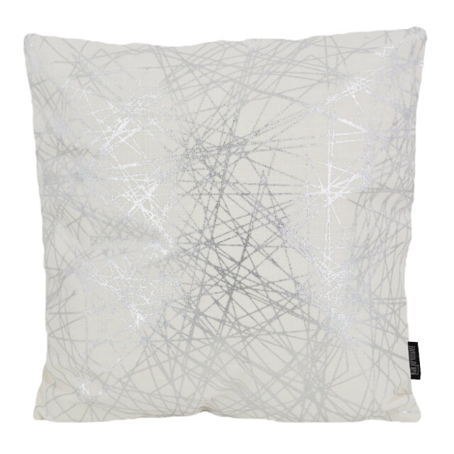 Gek op kussens! Isha silver / white | 45 x 45 cm | kussenhoes | katoen 3239038 large