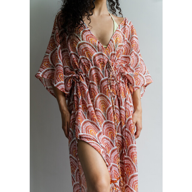 Sarlini Dames tuniek strandjurk polyester earth rood 000423-00024 large