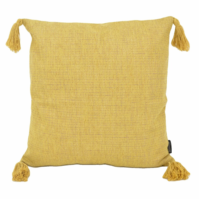 Gek op kussens! Tassle washed yellow | 45 x 45 cm | kussenhoes | katoen 3238513 large