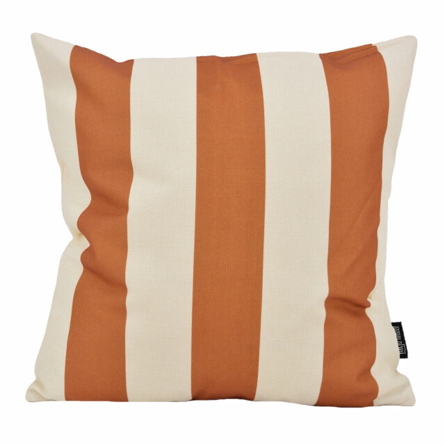 Gek op kussens! Ela stripe cognac | 45 x 45 cm | kussenhoes | katoen/linnen 3236854 large