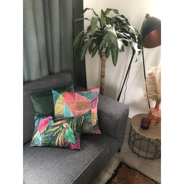 Gek op kussens! Velvet parrot long | 30 x 50 cm | kussenhoes | velvet/polyester 3238838 large