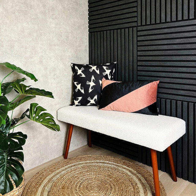 NOVÉE Velvet swirl oudroze/zwart | 30 x 50 cm | kussenhoes | fluweel/polyester 3237078 large
