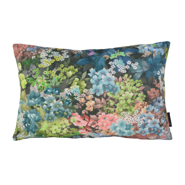 Gek op kussens! Velvet flowers 4 long | 30 x 50 cm | kussenhoes | velvet/polyester 3238878 large