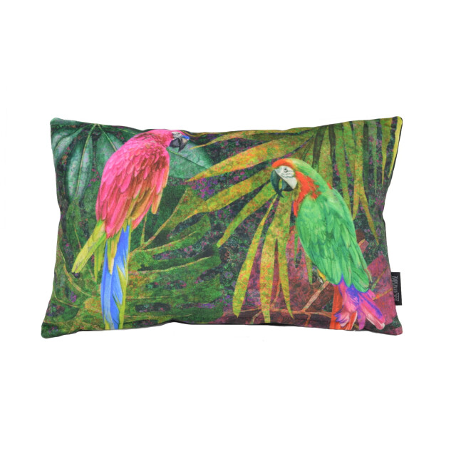 Gek op kussens! Velvet parrot long | 30 x 50 cm | kussenhoes | velvet/polyester 3238838 large