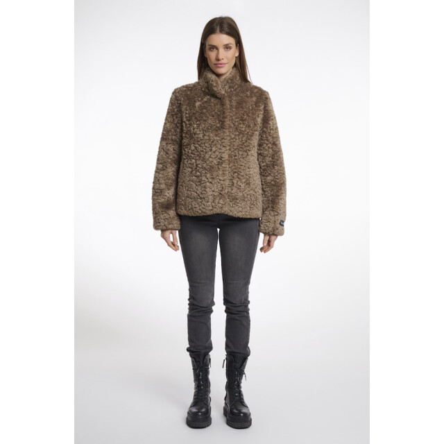 Rino & Pelle Faux fur jacket with high neck - 4509.70.0002 large