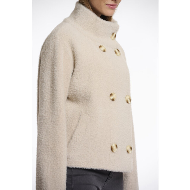 Rino & Pelle Short double breasted jacket beige 4512.05.0009 large