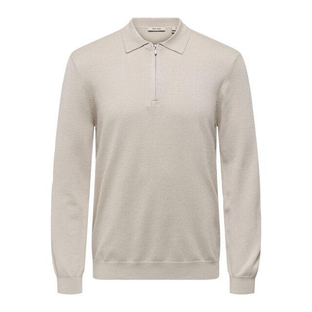 Only & Sons Onswyler life reg half zip polo beige 5359.05.0008 large