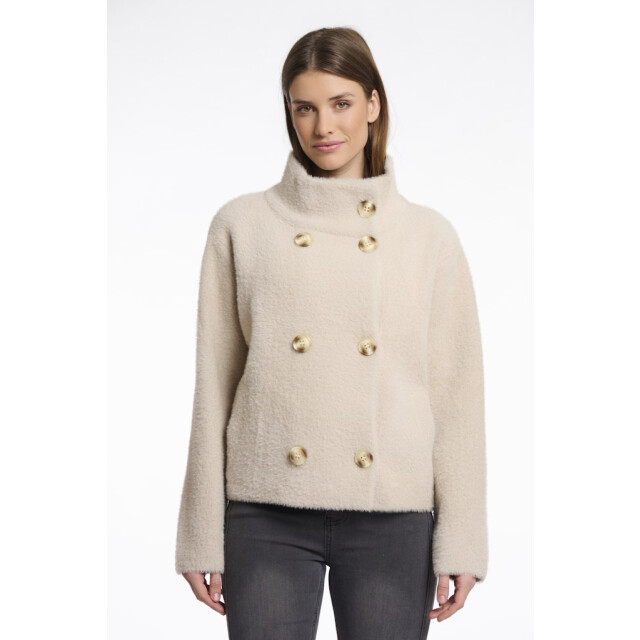 Rino & Pelle Short double breasted jacket beige 4512.05.0009 large