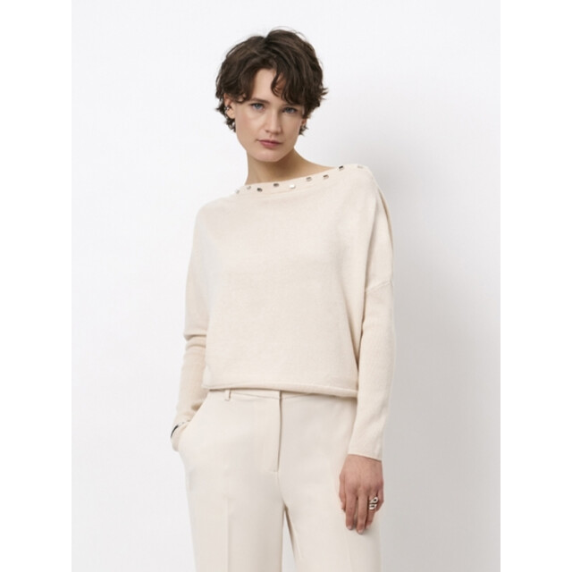 Dante 6 D6 mayu off shoulder sweater D6 Mayu Off Shoulder Sweater/1374 Oatmeal Cream large